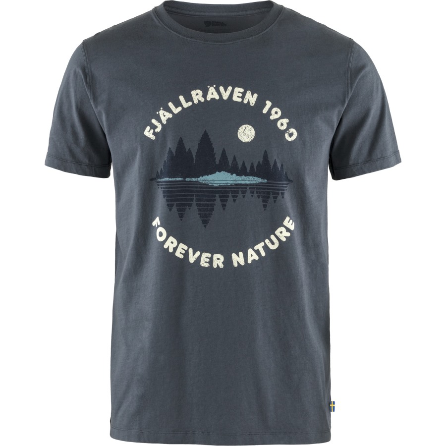 Navy Fjällräven Outlets Forest Mirror T-Shirt M