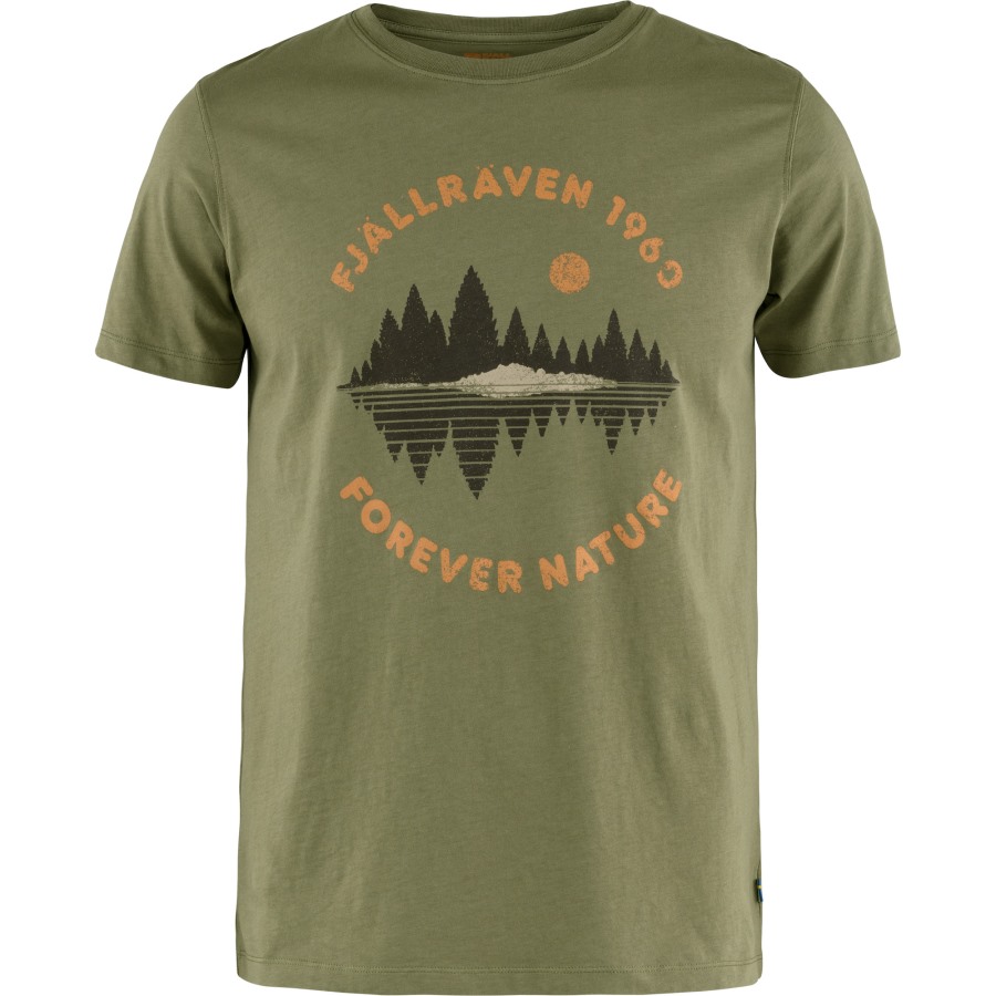 Green Forest Mirror T-Shirt M Fjällräven Outlets