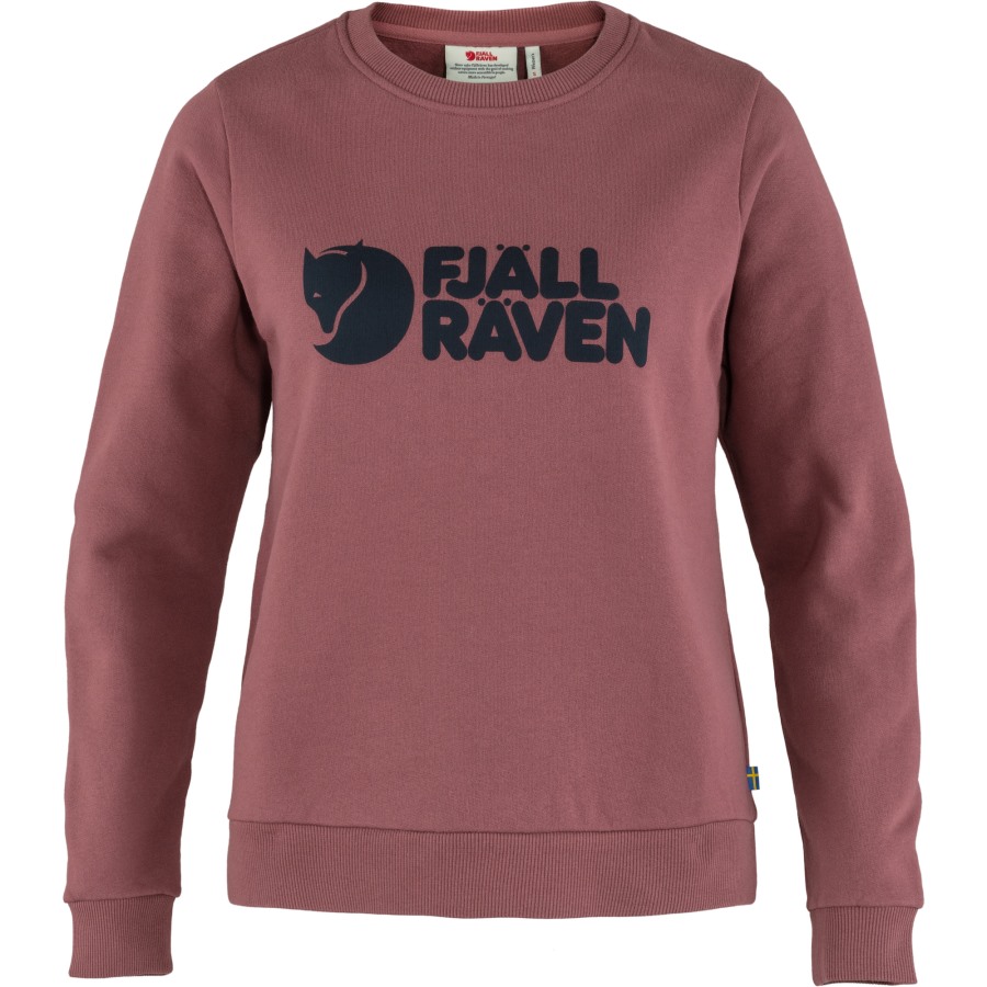 Logo Sweater W Mesa Purple Fjällräven Outlets