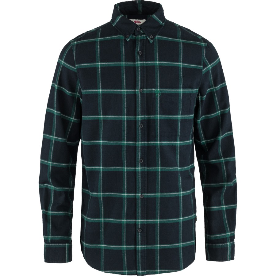 Fjällräven Outlets Övik Comfort Flannel Shirt M Dark Navy-Arctic Green