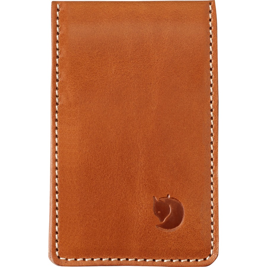 Leather Cognac Övik Card Holder Large Fjällräven Outlets
