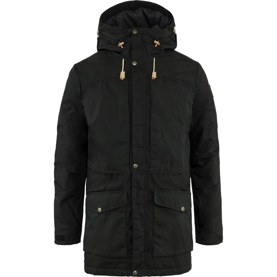 Singi Wool Padded Parka M Black Fjällräven Outlets