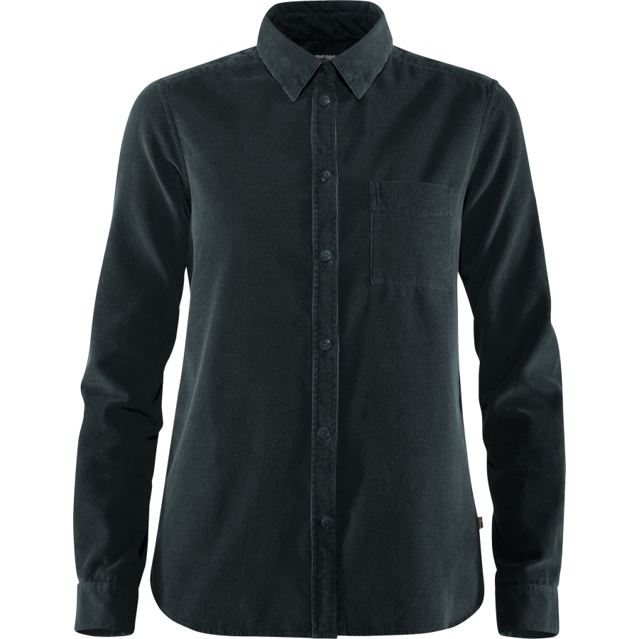 Dark Navy Fjällräven Outlets Övik Cord Shirt W