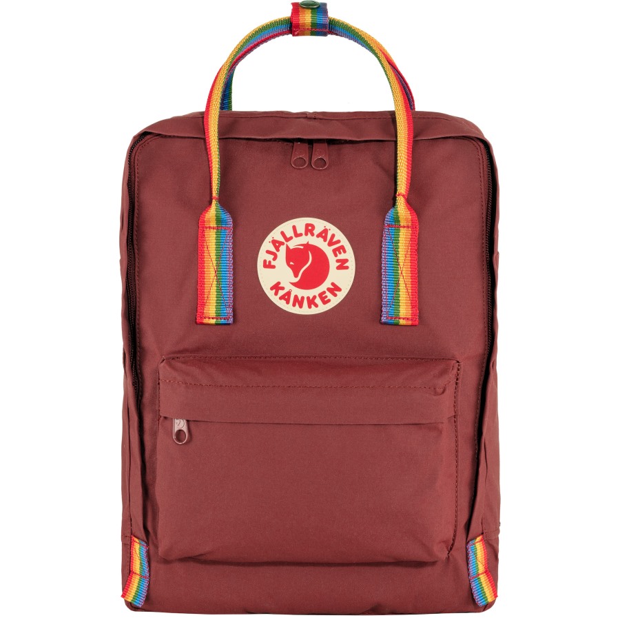 Fjällräven Outlets Ox Red-Rainbow Pattern Kånken Rainbow