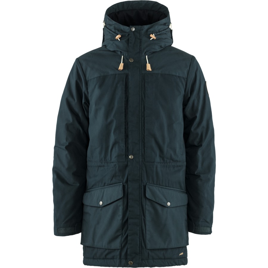 Dark Navy Fjällräven Outlets Singi Wool Padded Parka M