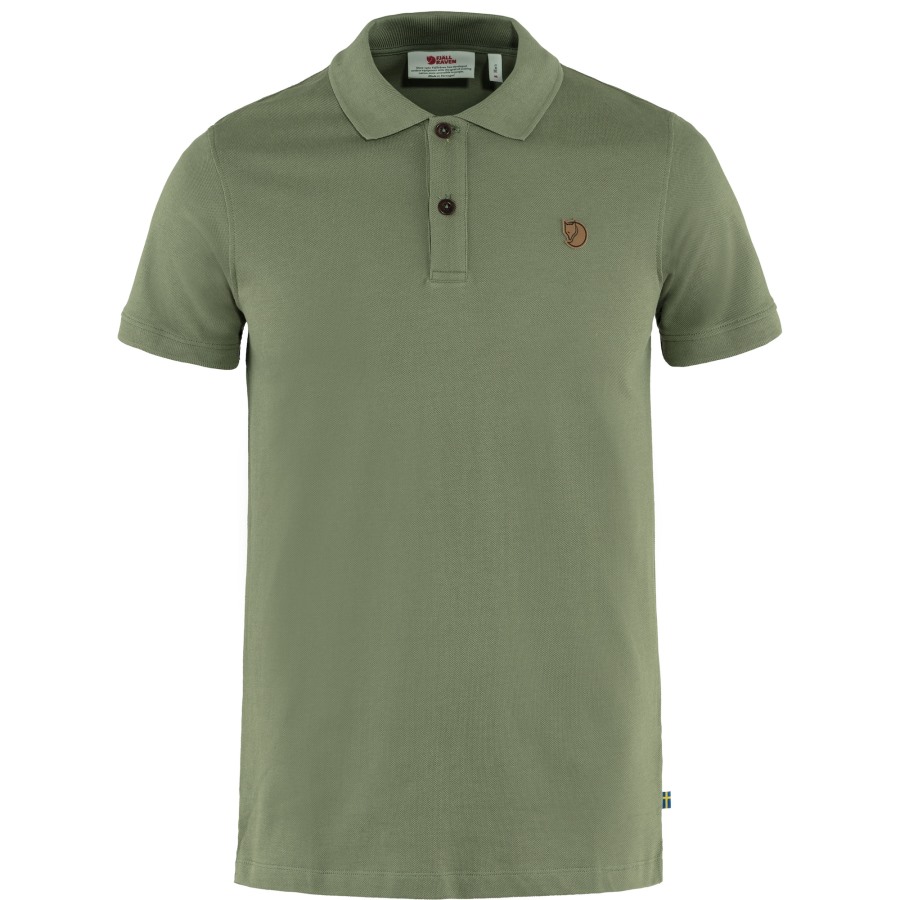 Övik Polo Shirt M Fjällräven Outlets Green