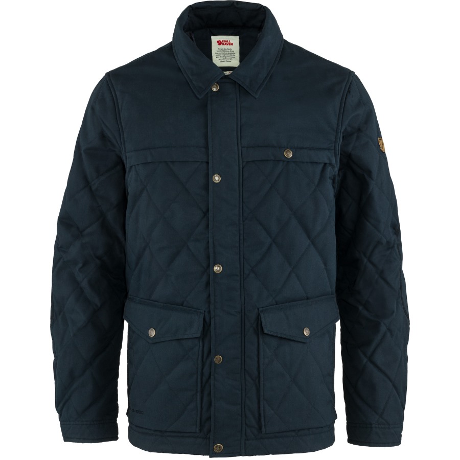 Övik Wool Padded Jacket M Fjällräven Outlets Dark Navy