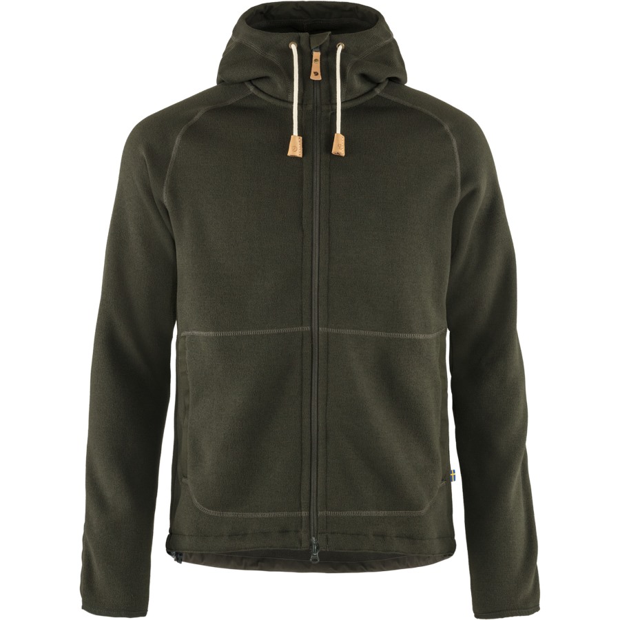 Fjällräven Outlets Övik Fleece Hoodie M Deep Forest