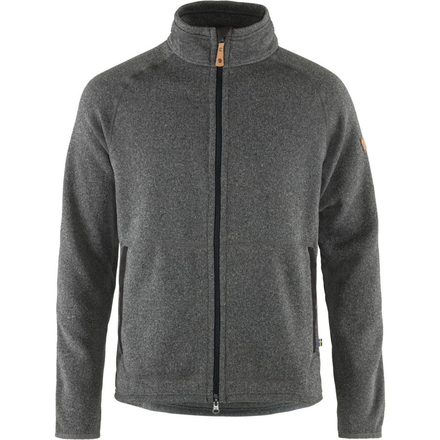 Fjällräven Outlets Övik Fleece Zip Sweater M Dark Grey