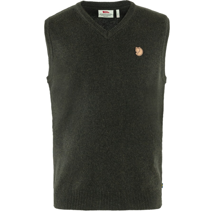 Övik Wool Vest M Fjällräven Outlets Dark Olive