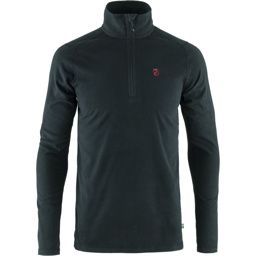 Black Fjällräven Outlets Brand Pine Half Zip M