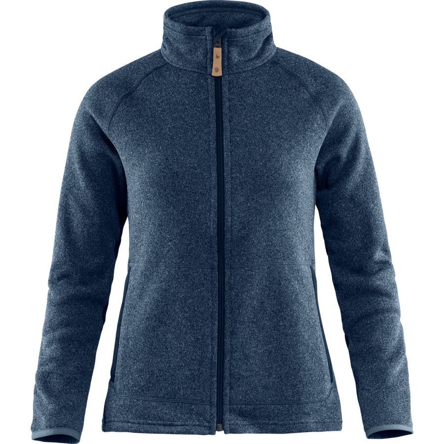 Navy Övik Fleece Zip Sweater W Fjällräven Outlets