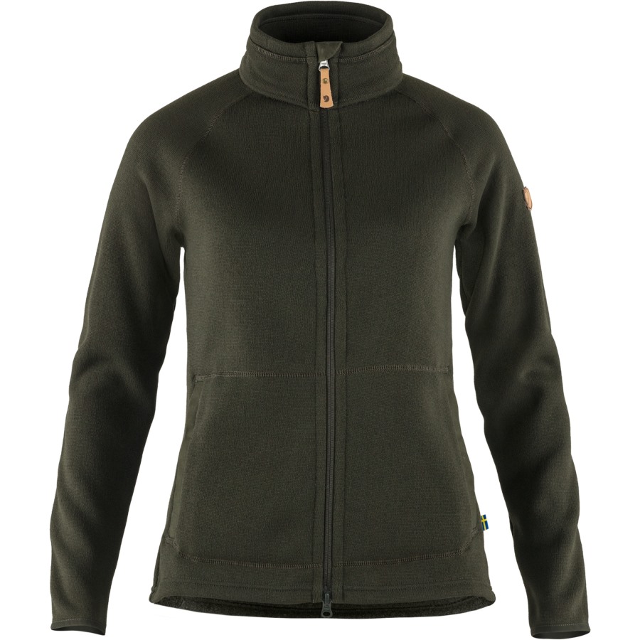 Fjällräven Outlets Deep Forest Övik Fleece Zip Sweater W