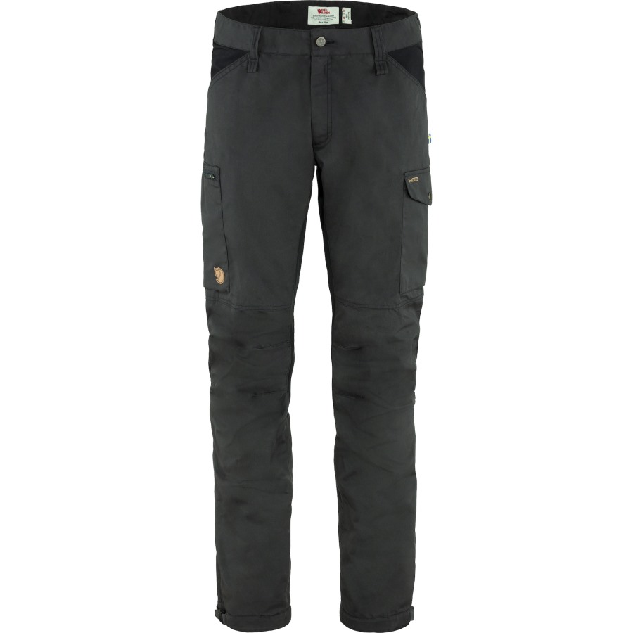 Fjällräven Outlets Dark Grey-Black Kaipak Trousers M Long