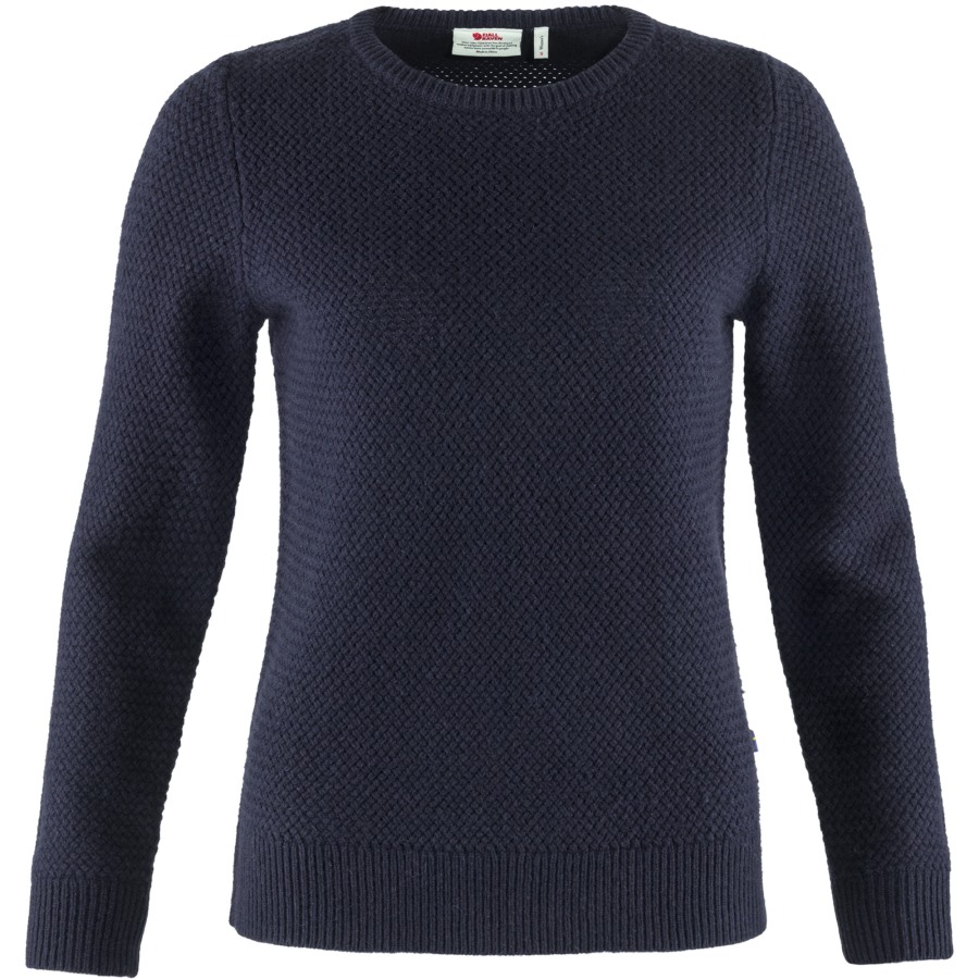 Fjällräven Outlets Navy Övik Structure Sweater W