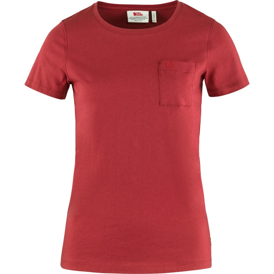 Övik T-Shirt W Raspberry Red Fjällräven Outlets