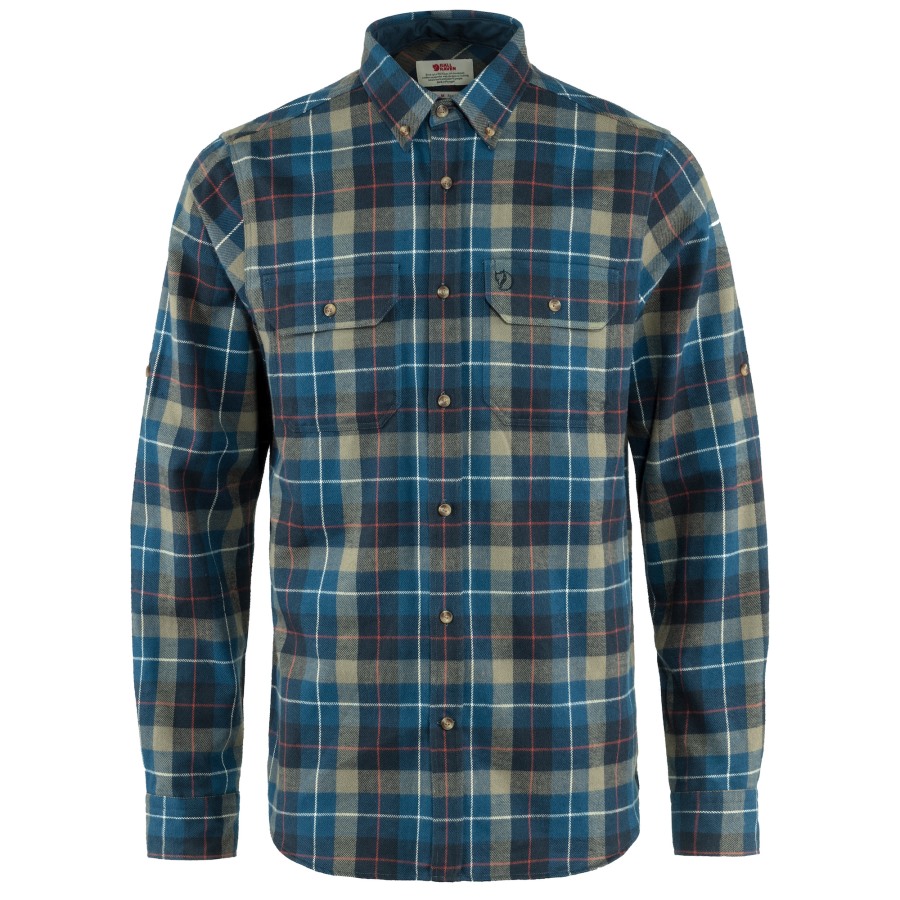 Navy Singi Heavy Flannel Shirt M Fjällräven Outlets