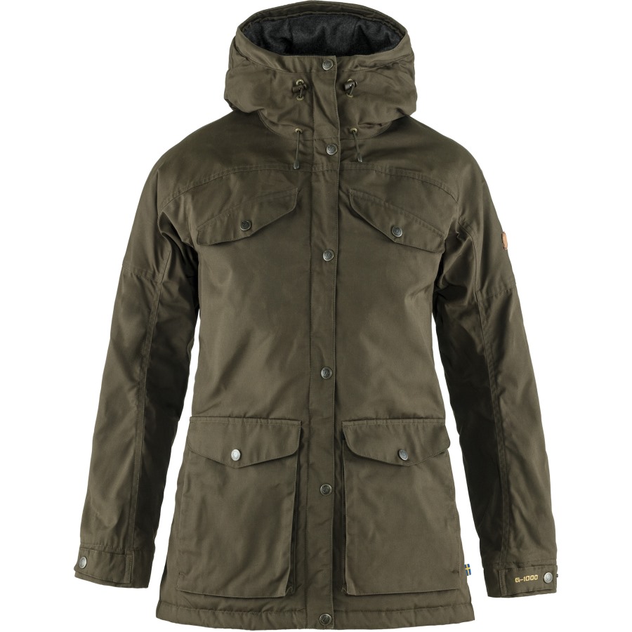 Dark Olive Vidda Pro Wool Padded Jacket W Fjällräven Outlets