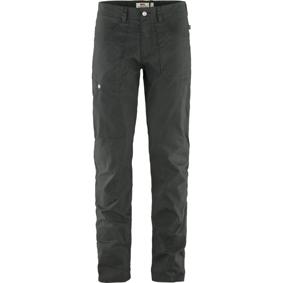 Dark Grey Fjällräven Outlets Vardag Lite Trousers M Long