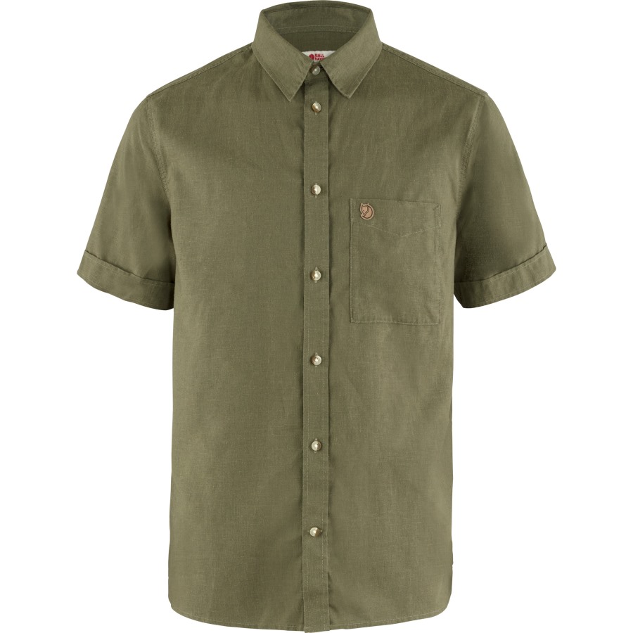 Green Övik Travel Shirt Ss M Fjällräven Outlets