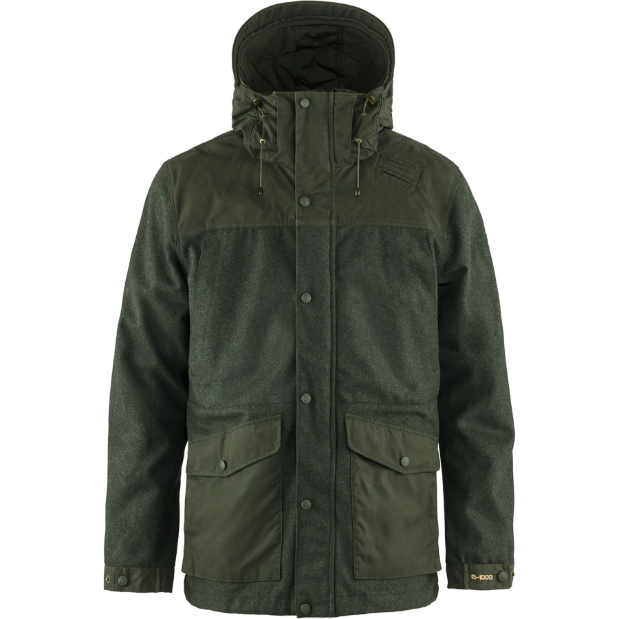 Deep Forest Värmland Wool Jacket M Fjällräven Outlets Brand