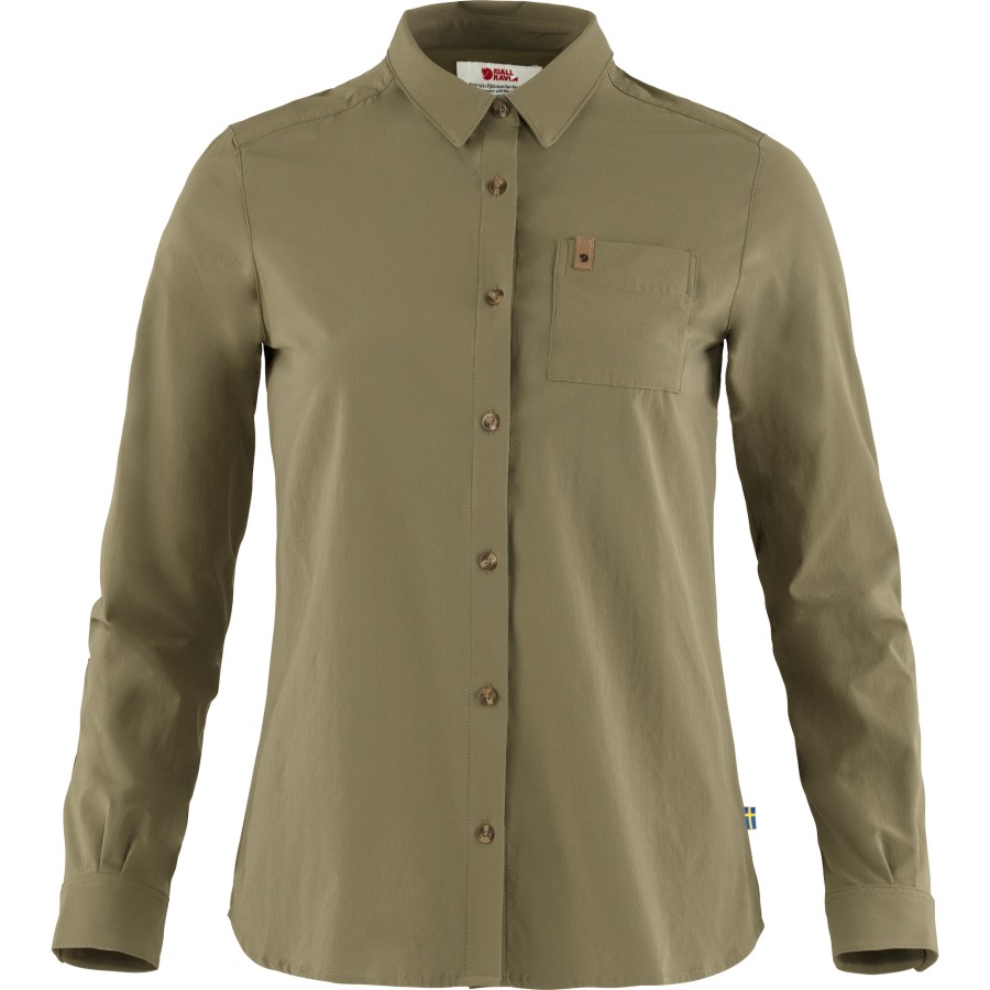 Green Övik Lite Shirt Ls W Fjällräven Outlets
