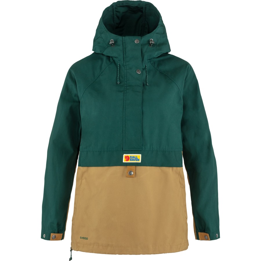 Arctic Green-Buckwheat Brown Fjällräven Outlets Vardag Anorak W