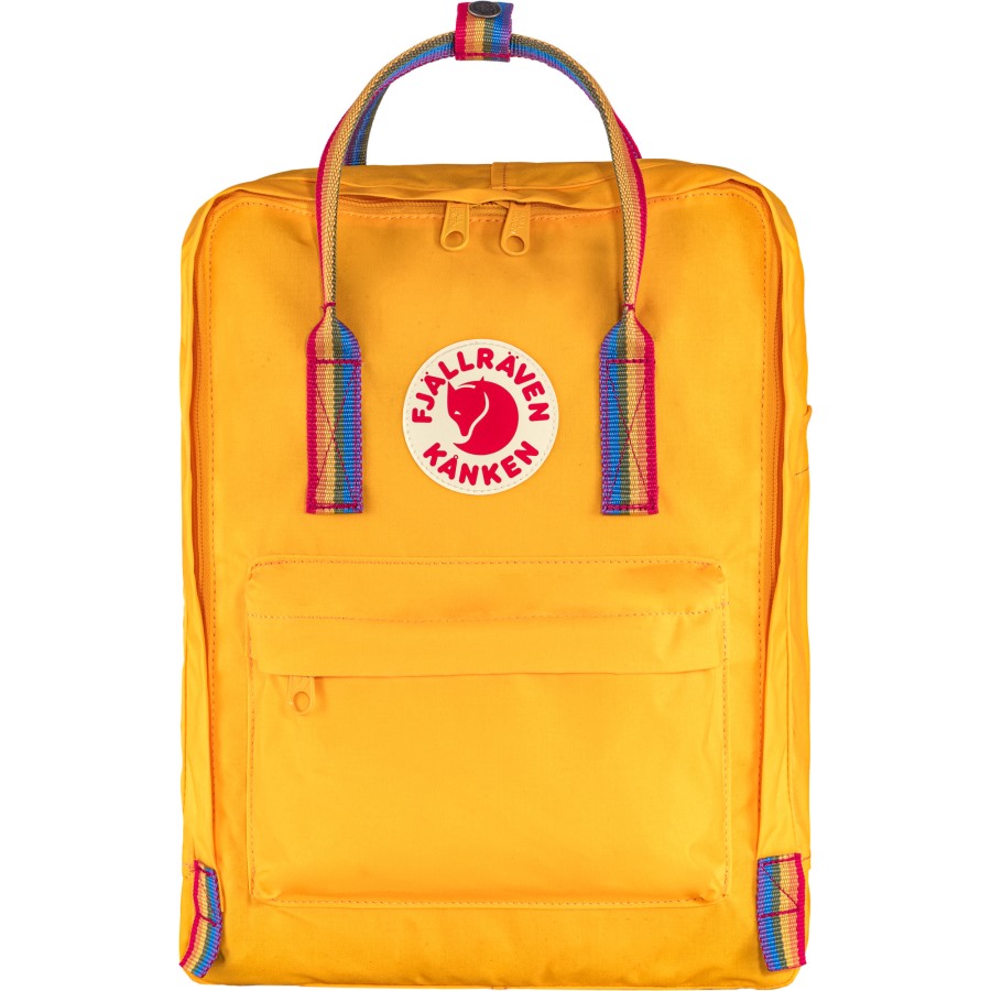 Kånken Rainbow Warm Yellow-Rainbow Pattern Fjällräven Outlets