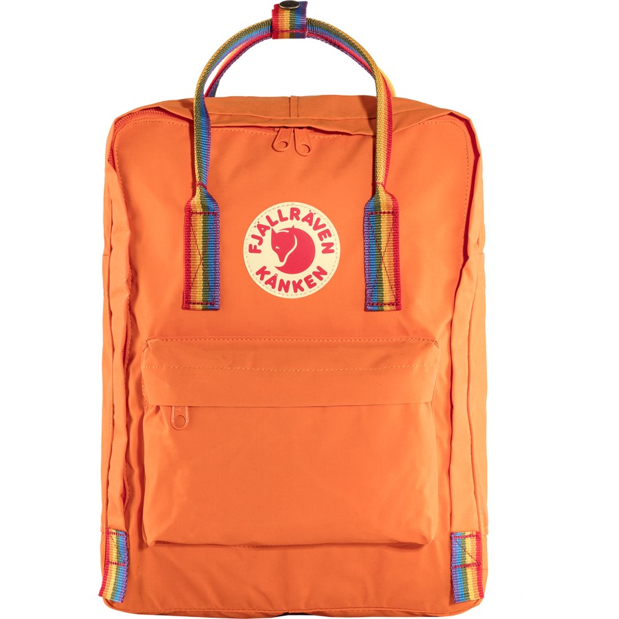Fjällräven Outlets Burnt Orange-Rainbow Pattern Kånken Rainbow