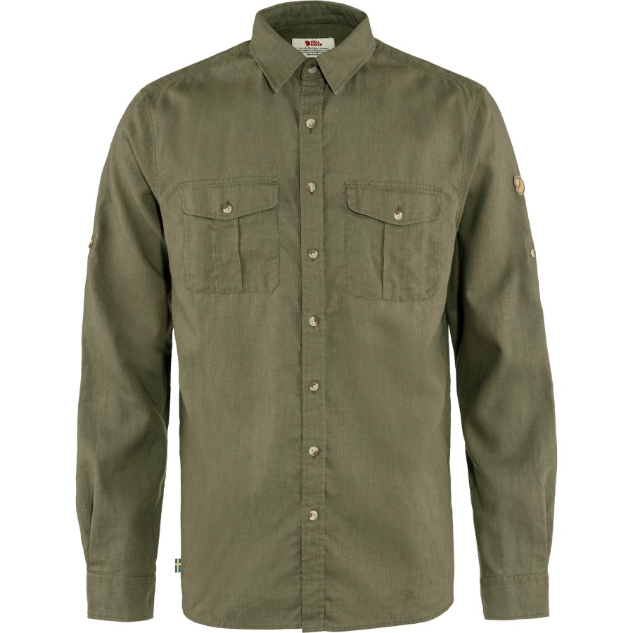 Green Övik Travel Shirt Ls M Fjällräven Outlets