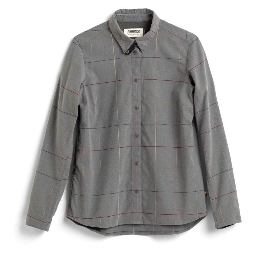 S/F Rider'S Flannel Shirt Ls W Grey Flag Window Fjällräven Outlets