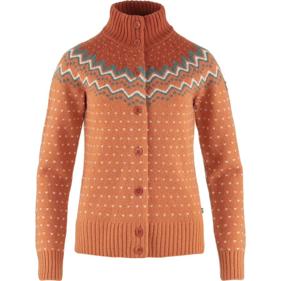 Övik Knit Cardigan W Desert Brown Fjällräven Outlets