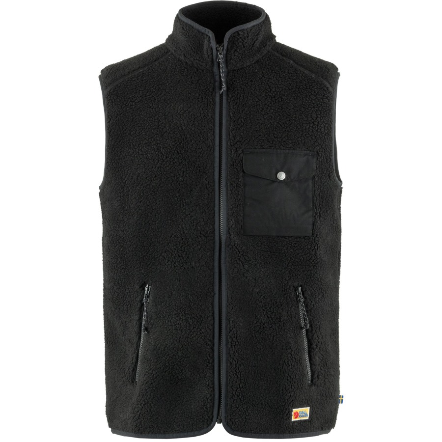 Vardag Pile Fleece Vest M Fjällräven Outlets Black