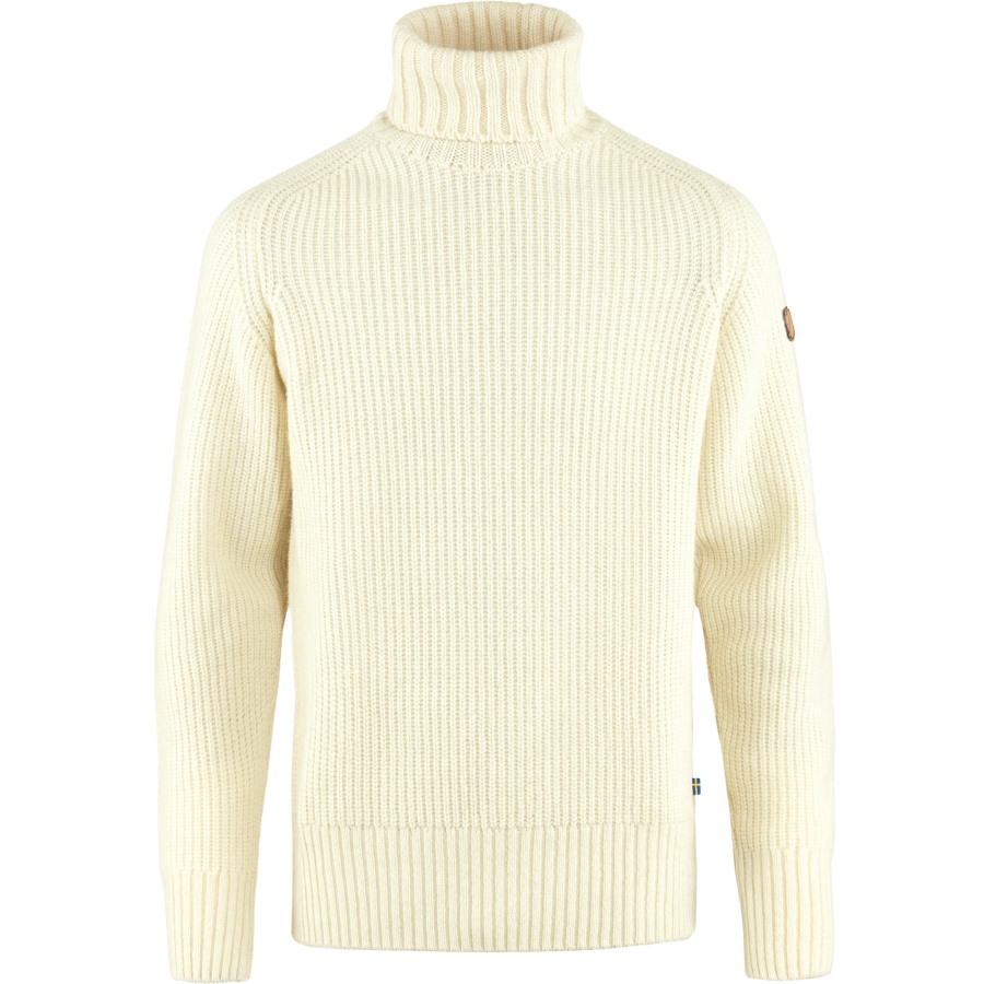 Övik Roller Neck Sweater M Chalk White Fjällräven Outlets
