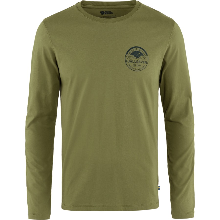 Caper Green Forever Nature Badge Ls M Fjällräven Outlets Brand