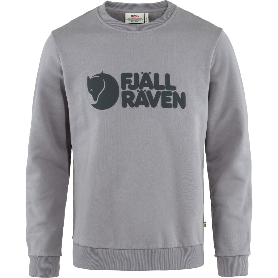 Logo Sweater M Fjällräven Outlets Flint Grey