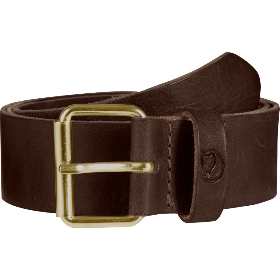Singi Belt 4 Cm Fjällräven Outlets Brand Leather Brown