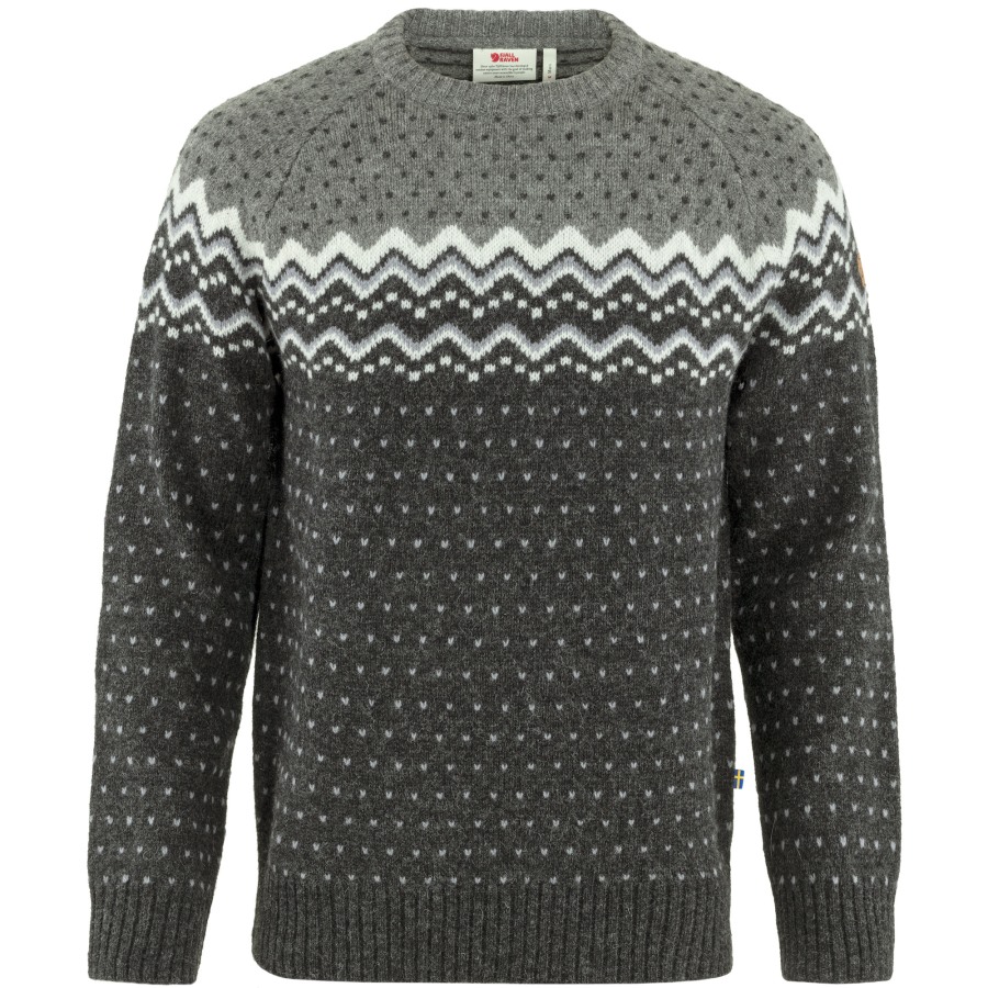 Fjällräven Outlets Dark Grey-Grey Övik Knit Sweater M