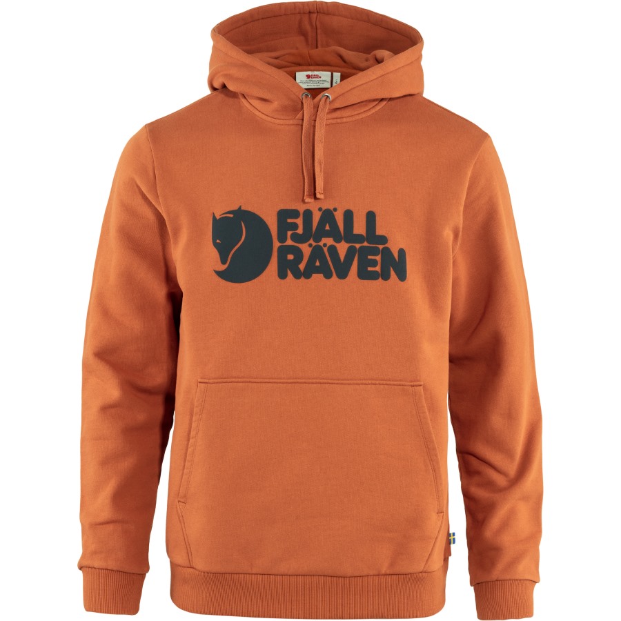 Terracotta Brown Fjällräven Outlets Logo Hoodie M