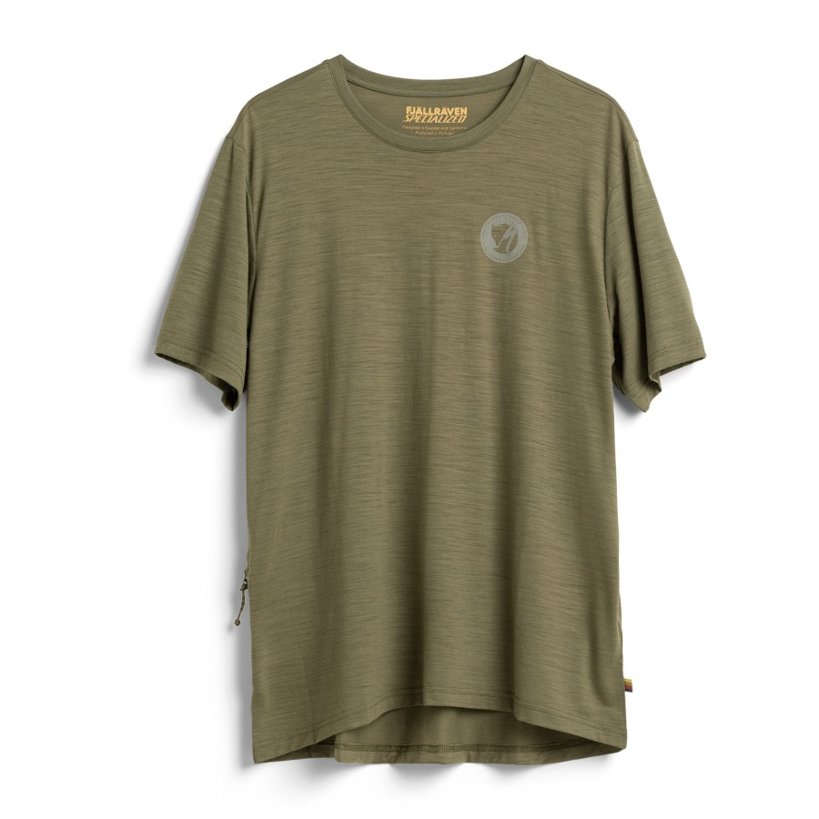 Green Fjällräven Outlets Brand S/F Wool T-Shirt M