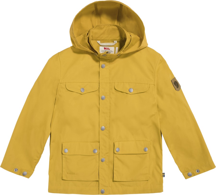 Fjällräven Outlets Mustard Yellow Kids Greenland Jacket