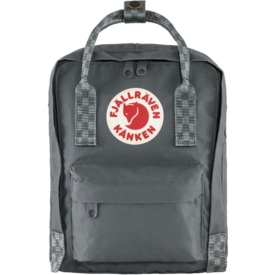 Kånken Mini Fjällräven Outlets Super Grey-Chess Pattern