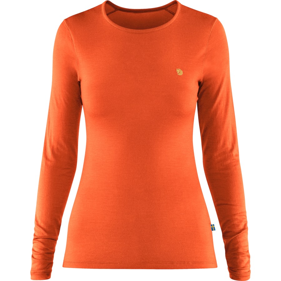 Hokkaido Orange Fjällräven Outlets Brand Bergtagen Thinwool Ls W