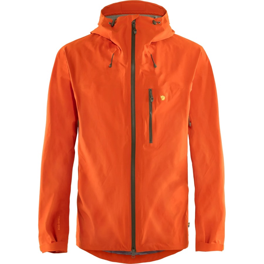 Bergtagen Lite Eco-Shell Jacket M Fjällräven Outlets Hokkaido Orange