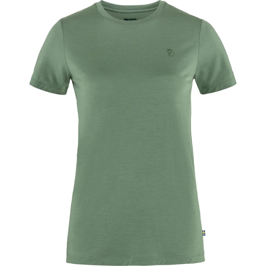 Patina Green Abisko Wool Ss W Fjällräven Outlets