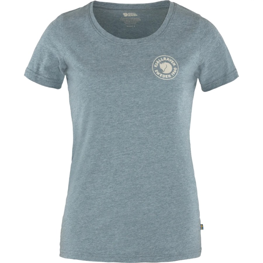 Fjällräven Outlets 1960 Logo T-Shirt W Indigo Blue-Melange