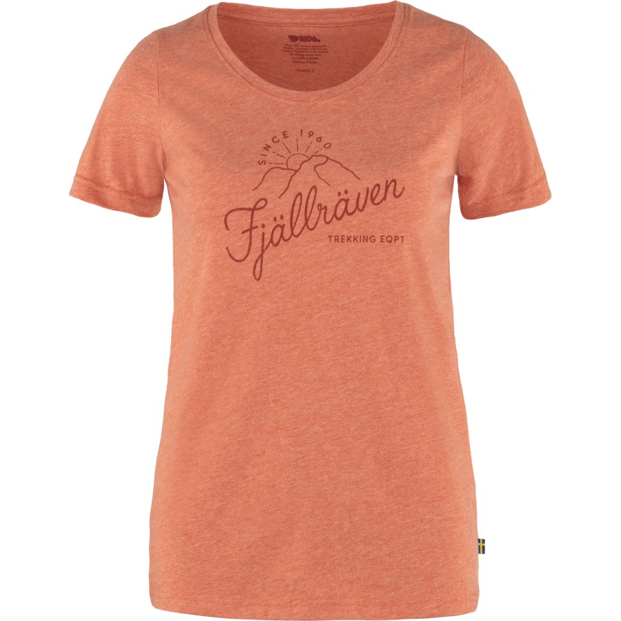 Rowan Red-Melange Fjällräven Outlets Sunrise T-Shirt W