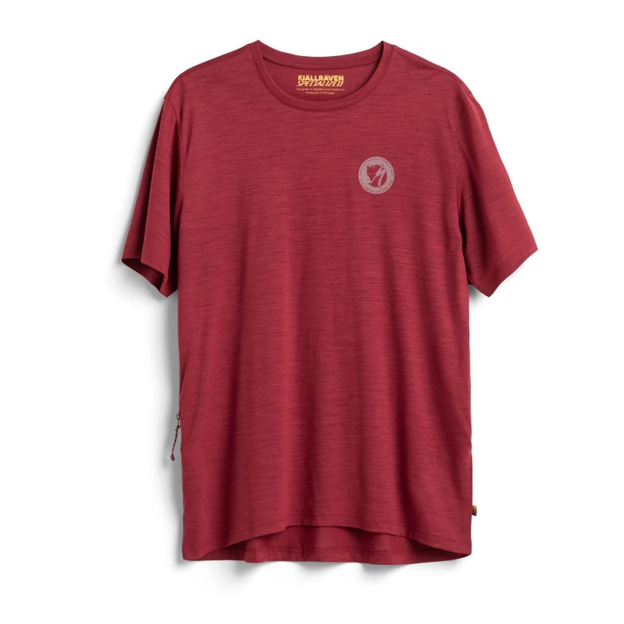 Pomegranate Red S/F Wool T-Shirt M Fjällräven Outlets