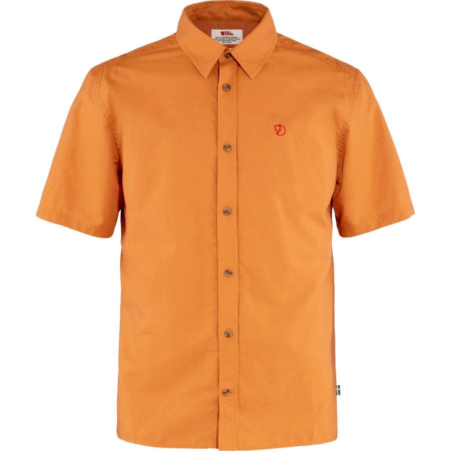 Övik Lite Shirt Ss M Fjällräven Outlets Spicy Orange