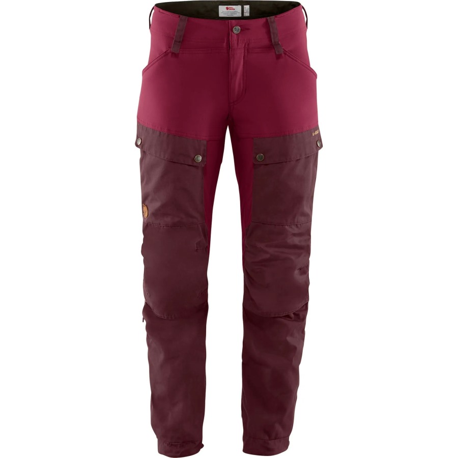 Fjällräven Outlets Keb Trousers W Reg Dark Garnet-Plum